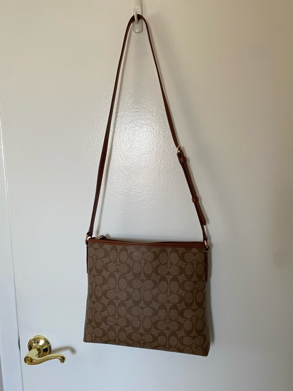 Coach Brown Signature Crossbody Bag - Picture 6 of 6